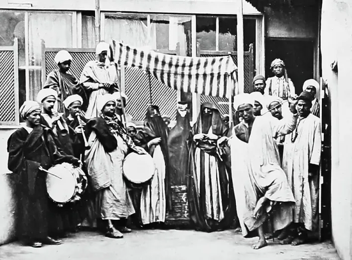 Framed Print : An Arab Wedding, Egypt, Victorian period Framed Print : An Arab Wedding, Egypt, Victorian period