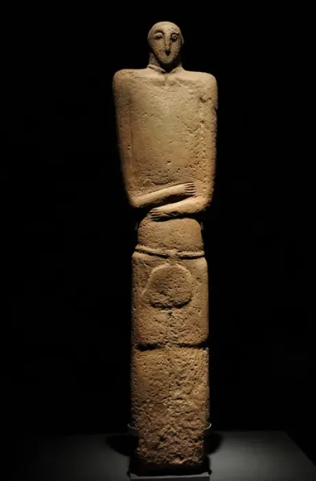 Framed Print : Arabic peninsula. Anthropomorphe Stele. 3rd century BC. 100x Framed Print : Arabic peninsula. Anthropomorphe Stele. 3rd century BC. 100x