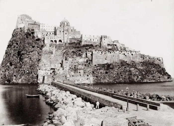 Framed Print : Aragonese medieval castle next to Ischia, Naples, Italy Framed Print : Aragonese medieval castle next to Ischia, Naples, Italy