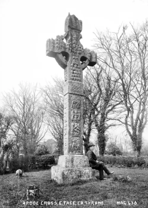 Framed Print : Arboe Cross, E Face, Co Tyrone Framed Print : Arboe Cross, E Face, Co Tyrone
