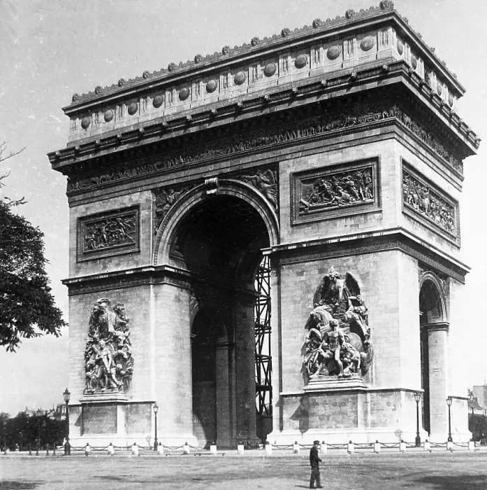 Framed Print : Arc de Triomphe Paris France probably 1920s Framed Print : Arc de Triomphe Paris France probably 1920s