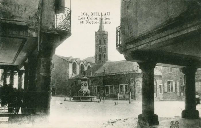 Framed Print : Arcades and Church of Notre Dame at Millau Framed Print : Arcades and Church of Notre Dame at Millau