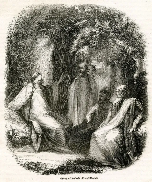 Framed Print : Arch-Druid and Druids Framed Print : Arch-Druid and Druids
