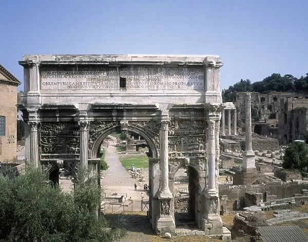 Arch of Septimius Severus. 203. ITALY. LAZIO