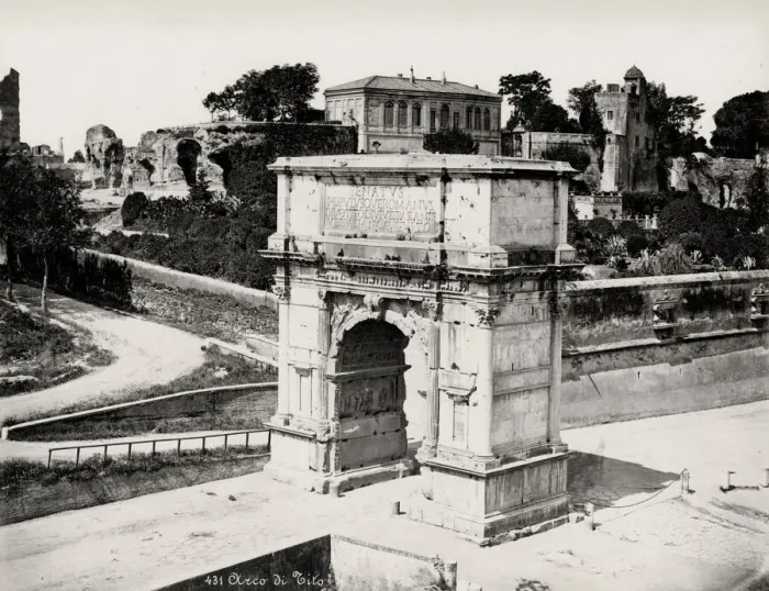 Framed Print : Arch of Titus, Rome, Italy, image c. 1880 s Framed Print : Arch of Titus, Rome, Italy, image c. 1880 s