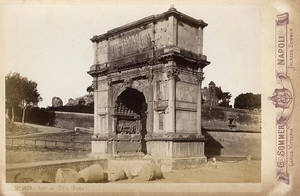 The Arch of Titus, Rome, Italy on the Via Sacra
