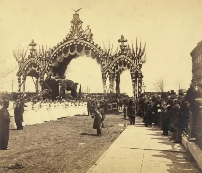 Framed Print : Arch at Twelfth St. Chicago, President Abraham Lincolns he Framed Print : Arch at Twelfth St. Chicago, President Abraham Lincolns he