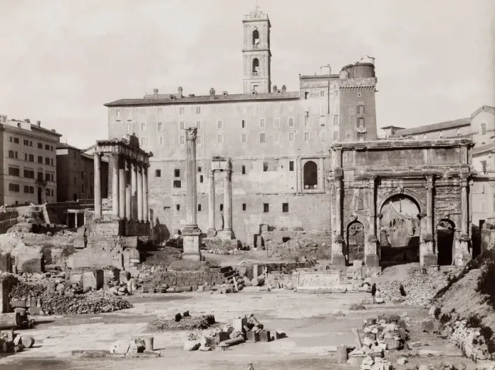 Framed Print : Archaeological ruins, Roman Forum, Rome, Italy Framed Print : Archaeological ruins, Roman Forum, Rome, Italy
