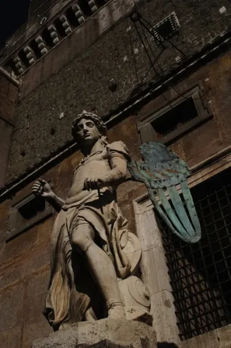 Framed Print : Archangel Michael, 1544. Statue by Raffaello da Montelupo (1 Framed Print : Archangel Michael, 1544. Statue by Raffaello da Montelupo (1