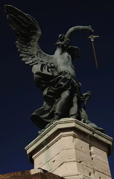 Archangel Michael, 1753. Statue by Peter Anton von Verschaff