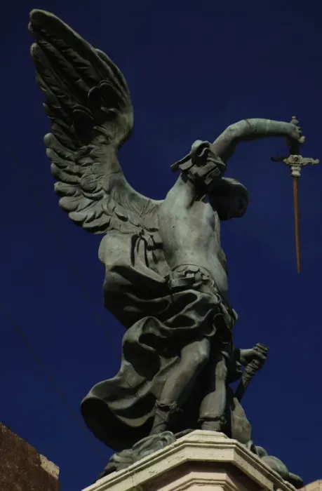 Framed Print : Archangel Michael, 1753. Statue by Peter Anton von Verschaff Framed Print : Archangel Michael, 1753. Statue by Peter Anton von Verschaff