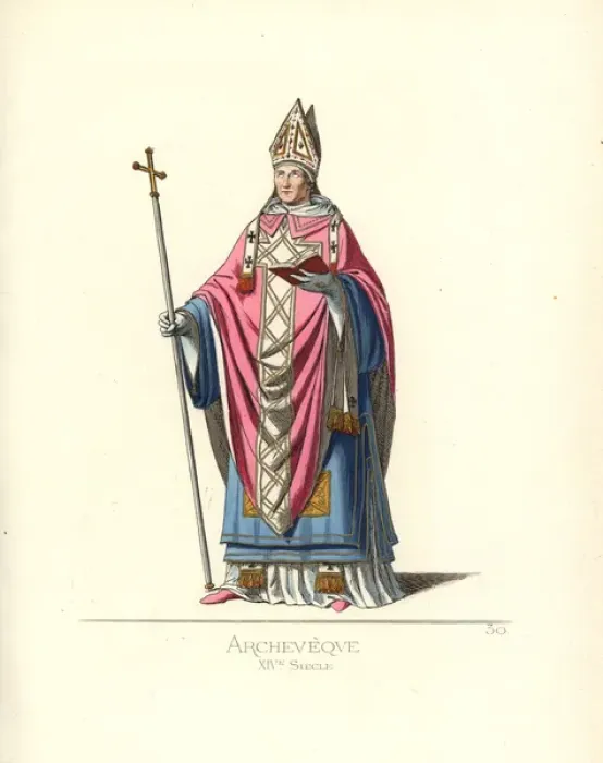 Framed Print : Archbishop, 14th century Framed Print : Archbishop, 14th century