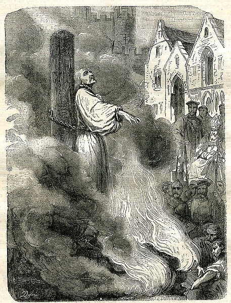Archbishop Cranmer Burnt At The Stake