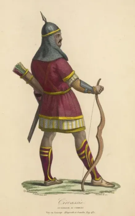 Framed Print : Archer from the Caucasus Framed Print : Archer from the Caucasus