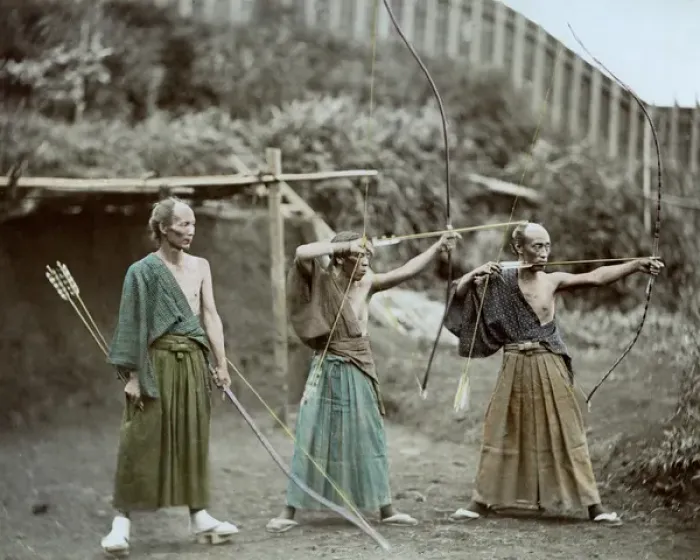 Framed Print : Three archers, Japan Framed Print : Three archers, Japan