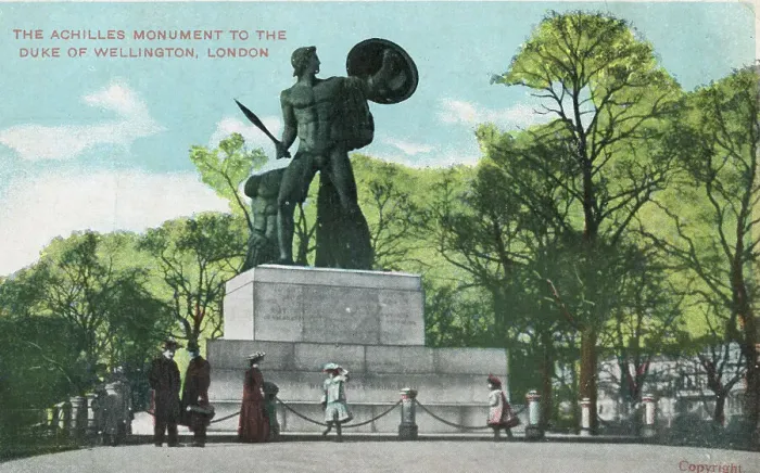 Framed Print : The Archilles Monument to the Duke of Wellington, Hyde Park Framed Print : The Archilles Monument to the Duke of Wellington, Hyde Park