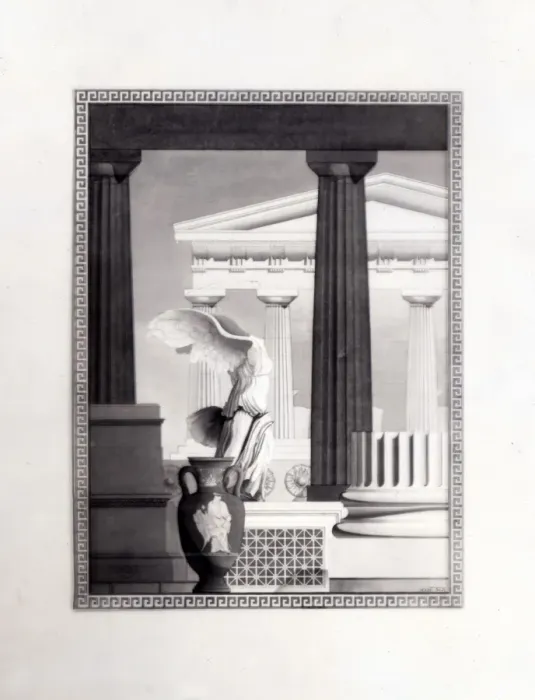 Framed Print : Architects Drawing Negative - Artistic Composition Framed Print : Architects Drawing Negative - Artistic Composition