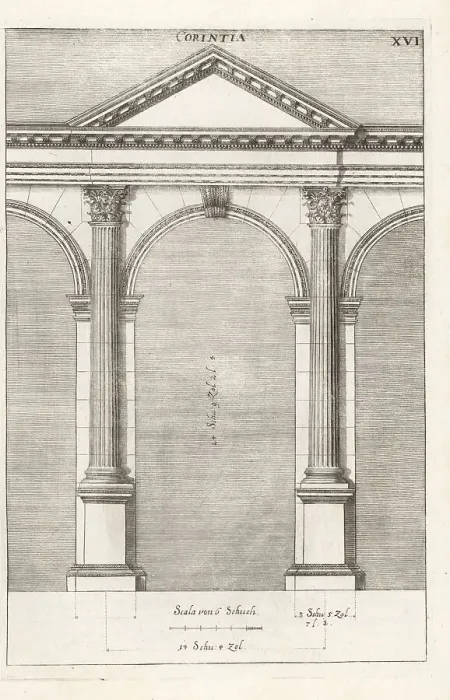 Framed Print : Archway with columns in the Corinthian order Framed Print : Archway with columns in the Corinthian order