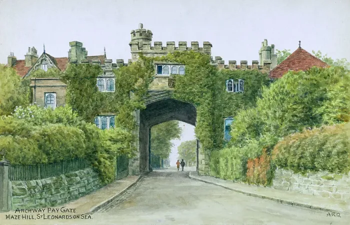 Framed Print : Archway Paygate, Maze Hill, Hastings, East Sussex Framed Print : Archway Paygate, Maze Hill, Hastings, East Sussex