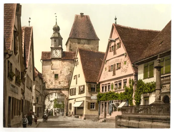 Framed Print : Archway and St. Marks Tower, Rothenburg (i. e. ob der Tauber Framed Print : Archway and St. Marks Tower, Rothenburg (i. e. ob der Tauber