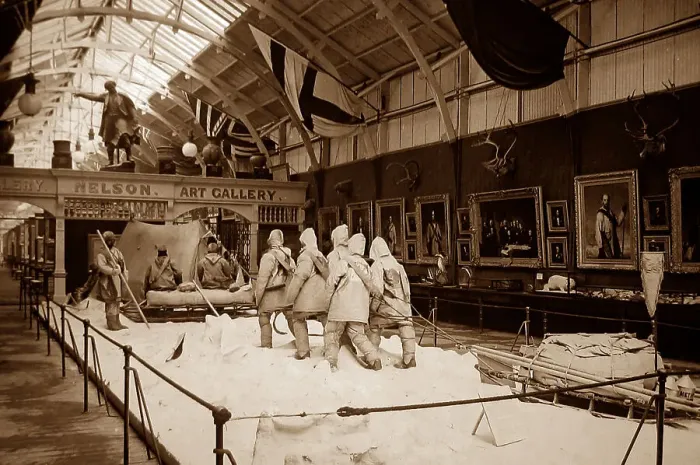 Framed Print : Arctic tableau, Royal Naval Exhibition of 1891 in London Framed Print : Arctic tableau, Royal Naval Exhibition of 1891 in London