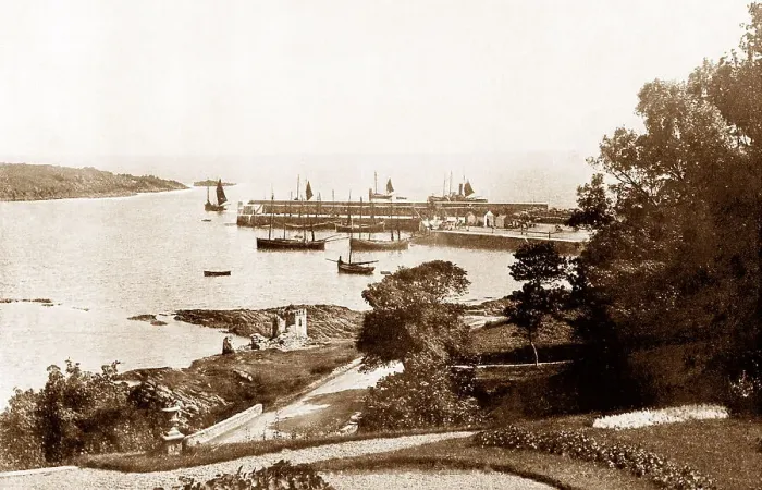 Framed Print : Ardglass Harbour early 1900s Framed Print : Ardglass Harbour early 1900s