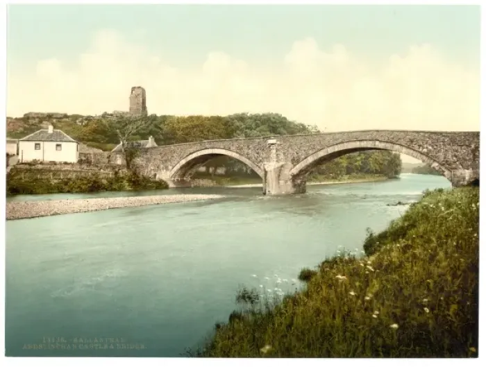Framed Print : Ardstinchar Castle and bridge, Ballantrae, Scotland Framed Print : Ardstinchar Castle and bridge, Ballantrae, Scotland