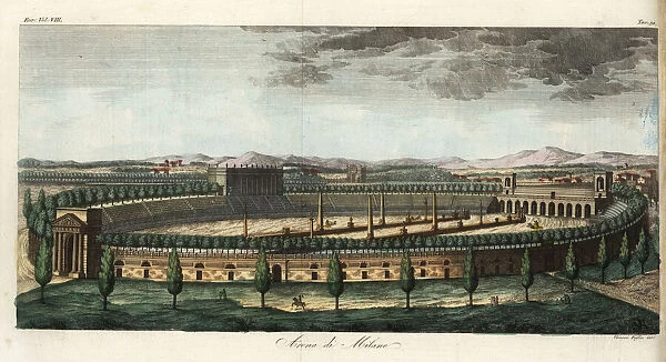 The Arena Civica built in 1807 in Milan, Italy