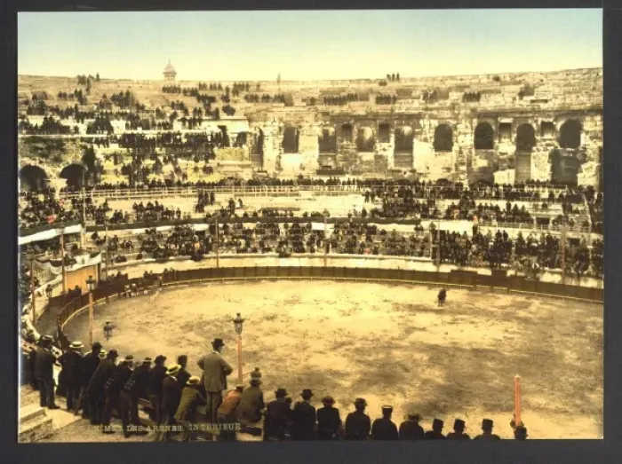 Framed Print : The arena, interior, Nimes, France Framed Print : The arena, interior, Nimes, France
