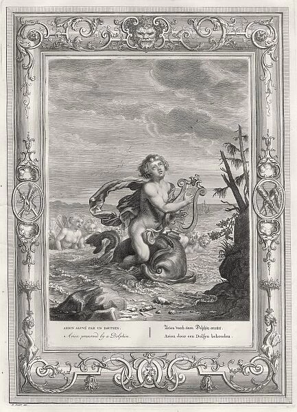 ARION. Arion, a Greek poet and musician, is thrown into the sea by some