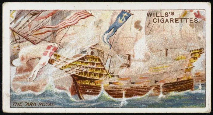 Framed Print : ARK ROYAL CIG. CARD Framed Print : ARK ROYAL CIG. CARD