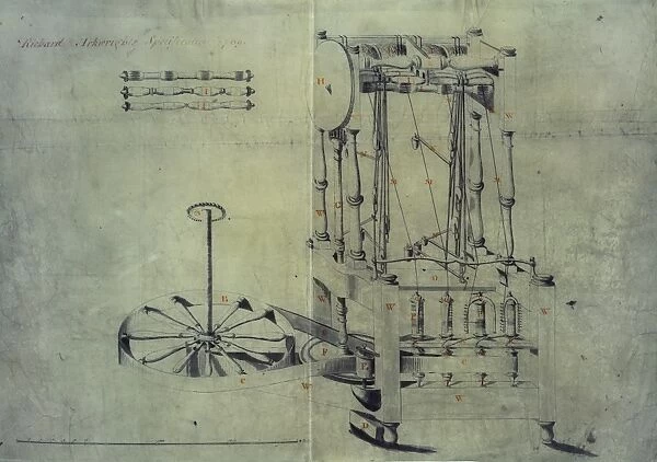Arkwrights spinning machine