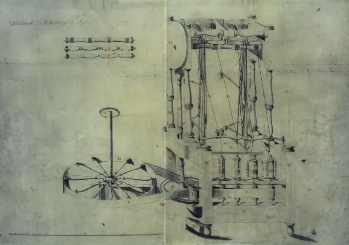 Framed Print : Arkwrights spinning machine Framed Print : Arkwrights spinning machine