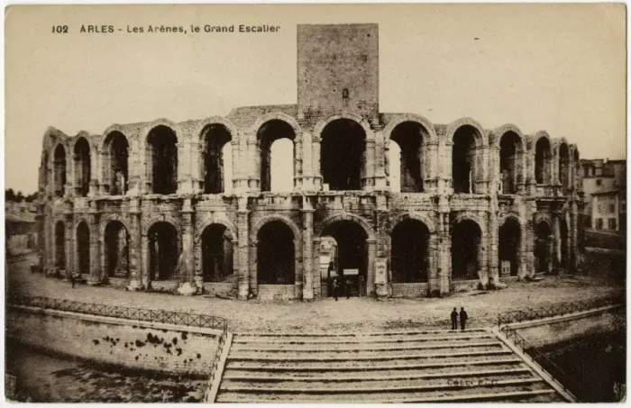 Framed Print : Arles, France - The Grand Stair up to the Amphitheatre Framed Print : Arles, France - The Grand Stair up to the Amphitheatre