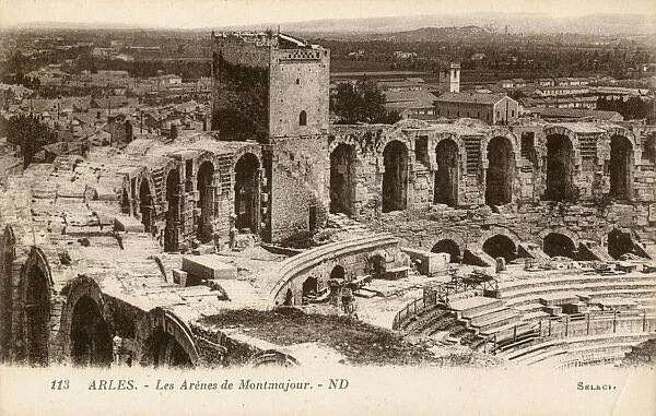 Arles, France - interior of the Roman amphitheatre