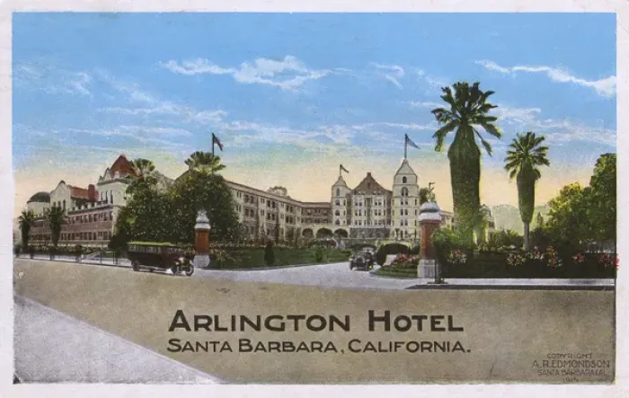 Framed Print : The Arlington Hotel, Santa Barbara, California, USA Framed Print : The Arlington Hotel, Santa Barbara, California, USA