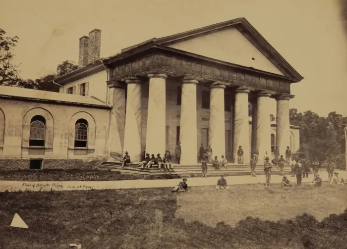 Framed Print : Arlington House, east front, June 28, 1864 Framed Print : Arlington House, east front, June 28, 1864