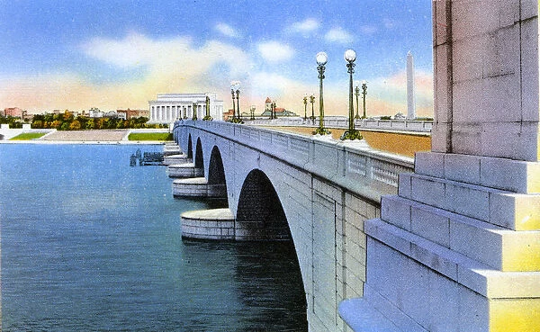Arlington, Virginia, USA, Memorial Bridge - Lincoln Memorial