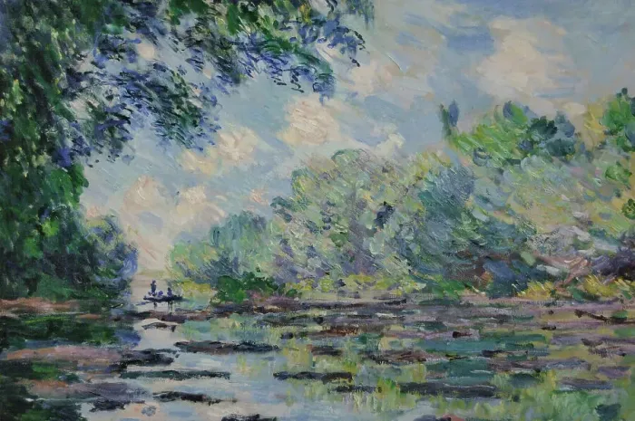 Framed Print : Arm of the Seine at Giverny, 1885, by Claude Monet Framed Print : Arm of the Seine at Giverny, 1885, by Claude Monet