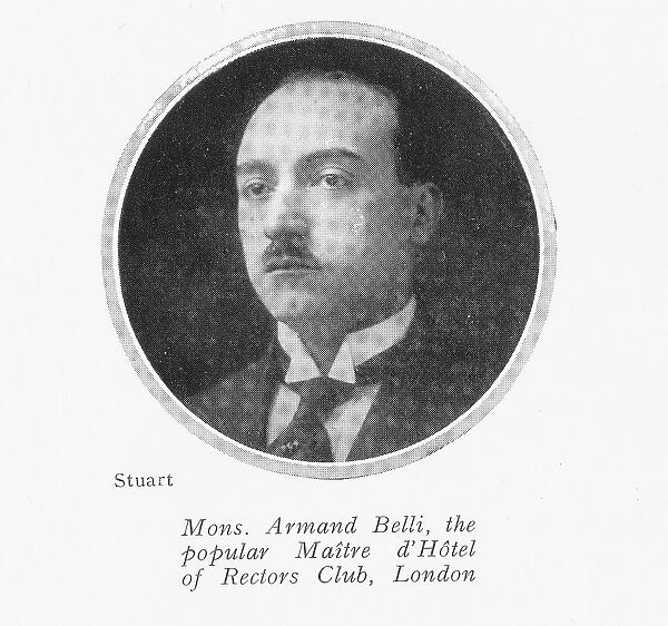 Armand Belli, maitre d'Hotel at Rector's Club
