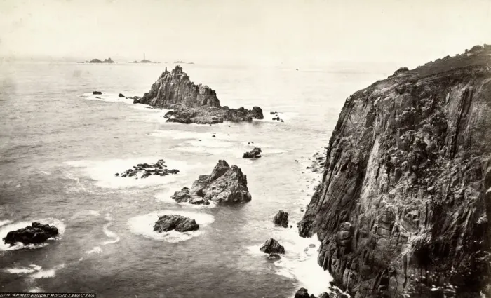 Framed Print : Armed Knight Rocks, Lands End, Cornwall Framed Print : Armed Knight Rocks, Lands End, Cornwall