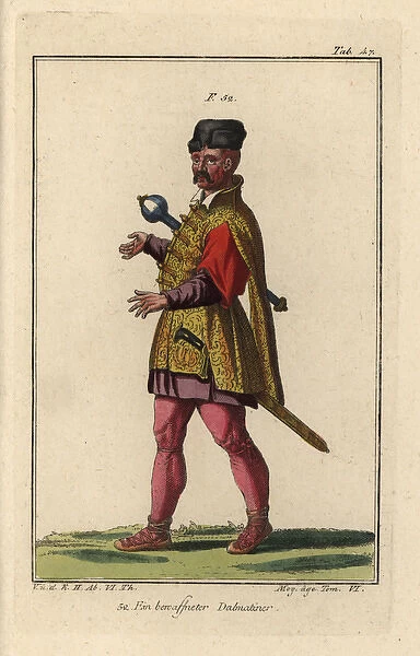 An armed man of Dalmatia, 16th century