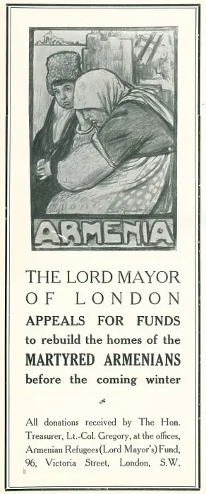 Framed Print : Armenian Refugee Advertisement Framed Print : Armenian Refugee Advertisement