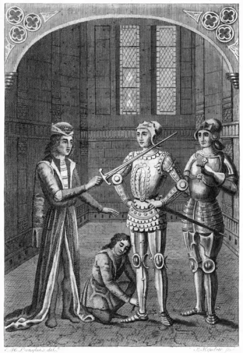 Framed Print : Arming a Knight Framed Print : Arming a Knight