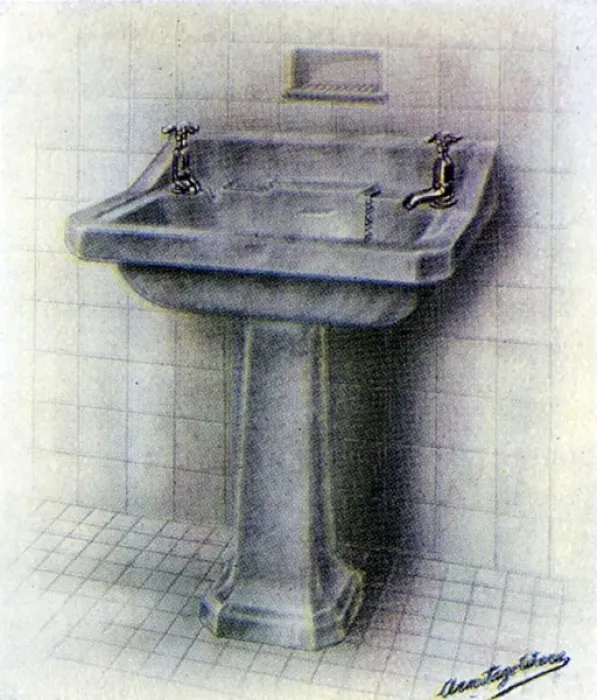 Framed Print : Armitage Coloured (Mottle) Ware -Dove Grey Basin Framed Print : Armitage Coloured (Mottle) Ware -Dove Grey Basin