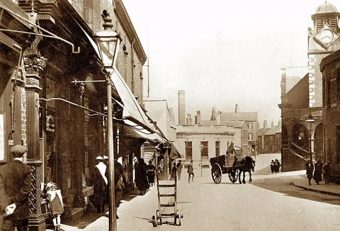 Framed Print : Armley Town Street early 1900s Framed Print : Armley Town Street early 1900s