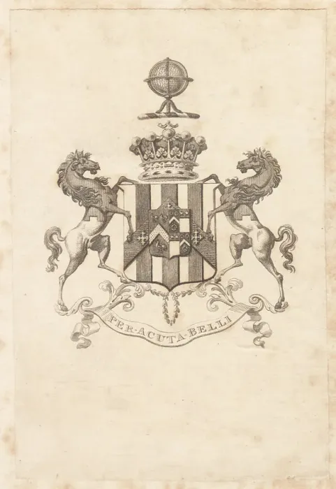 Framed Print : Armorial bookplate of the Carpenter family, Earl of Tyrconnell Framed Print : Armorial bookplate of the Carpenter family, Earl of Tyrconnell
