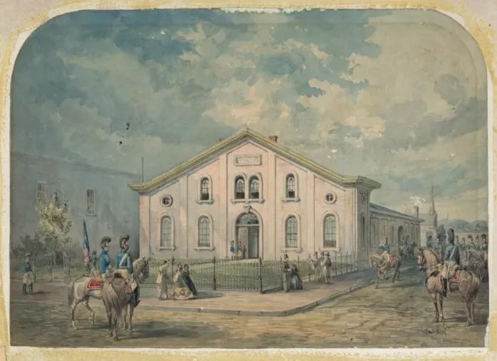 Framed Print : Armory of First City Troop - escorted Washington and every p Framed Print : Armory of First City Troop - escorted Washington and every p