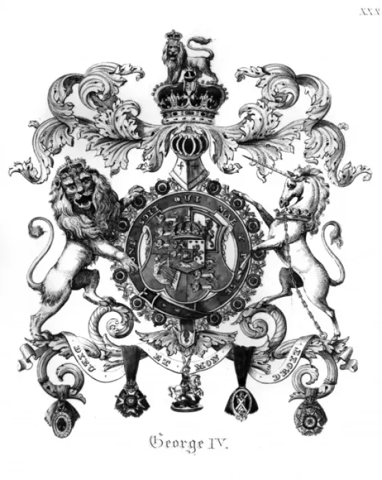 Framed Print : Arms of George IV Framed Print : Arms of George IV