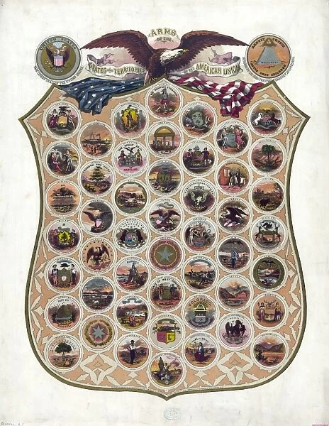 Arms of the states and territories of the American union